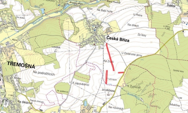 Zemědělská půda, prodej, Česká Bříza, Plzeň sever