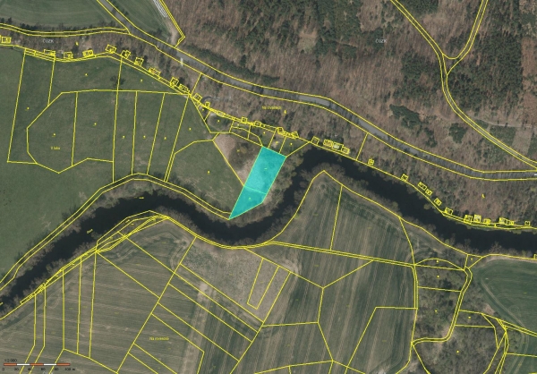 Prodej 3698 m2 u Otavy v k.ú. Štěkeň
