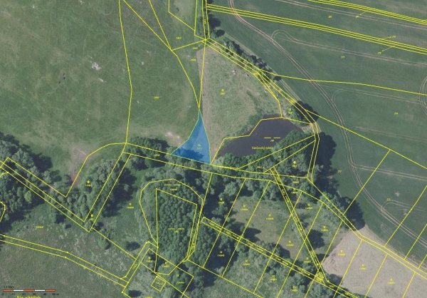 Prodej 888 m2 zahrady v k.ú. Jankovská Lhota