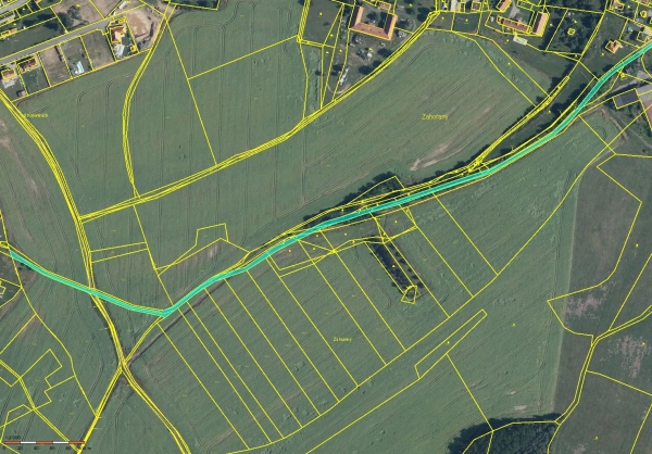 Prodej 0,53 ha půdy v k.ú. Zahořany u Mníšku pod Brdy