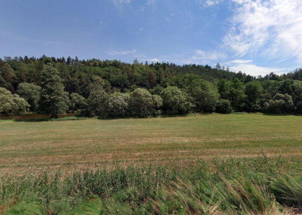 Prodej 3578 m2 travního porostu na břehu Sázavy v k.ú. Čeřenice